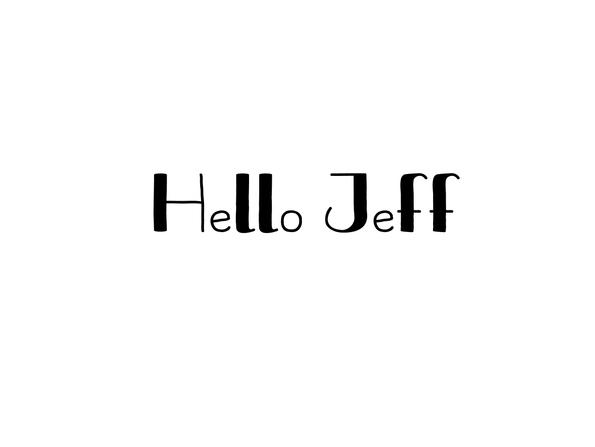Hello Jeff