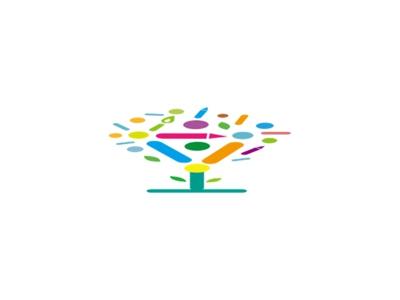 图形彩笔树