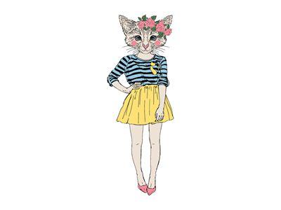 潮牌猫女